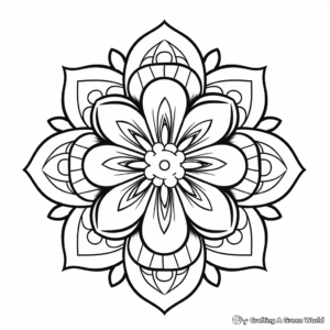 Relaxing Mandala Adult Coloring Pages 4
