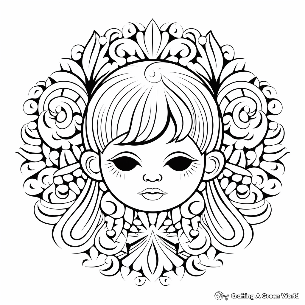 Relaxing Mandala Coloring Pages 1