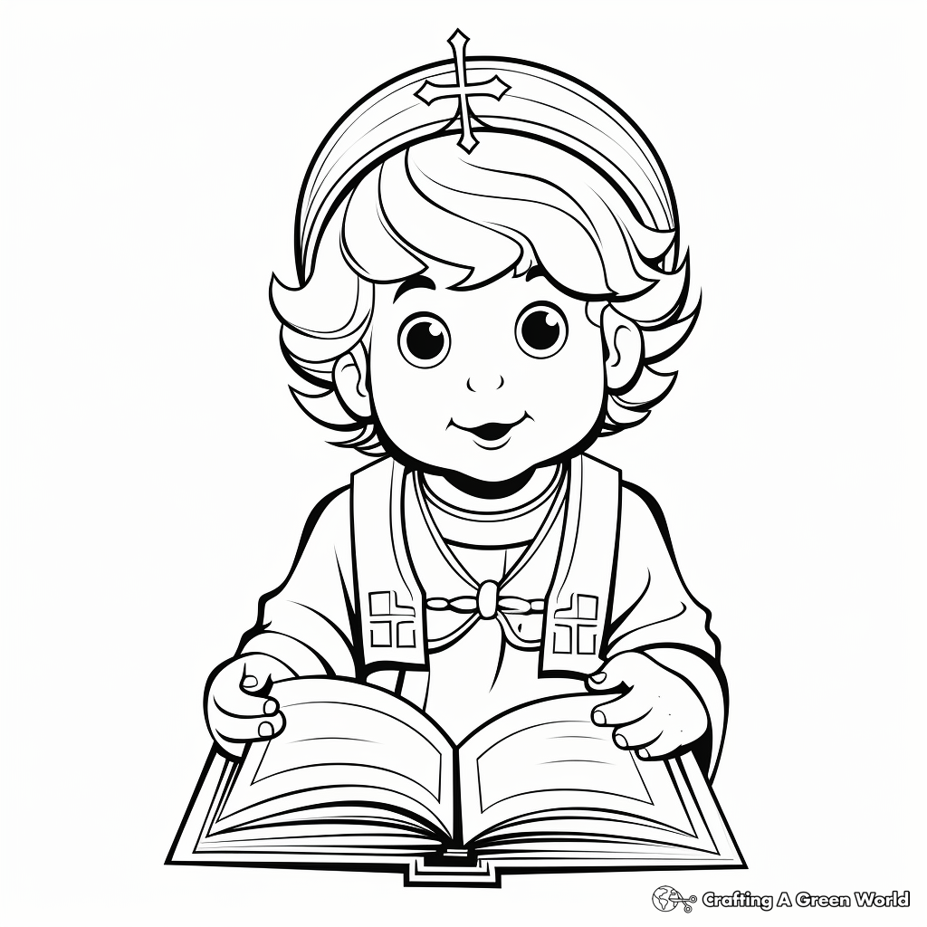 Religious Holy Book Coloring Pages 1
