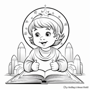 Religious Holy Book Coloring Pages 4