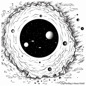 Remarkable Black Hole Galaxy Coloring Pages 2