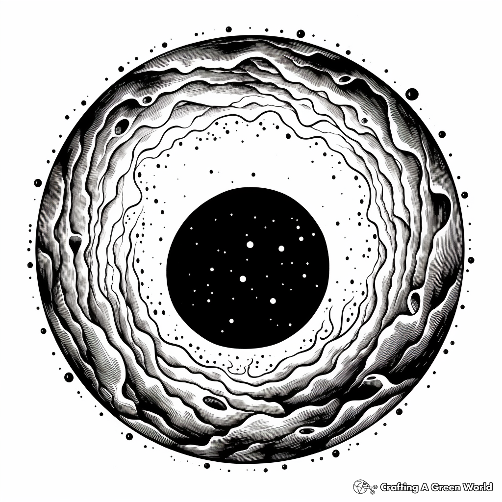 Remarkable Black Hole Galaxy Coloring Pages 3