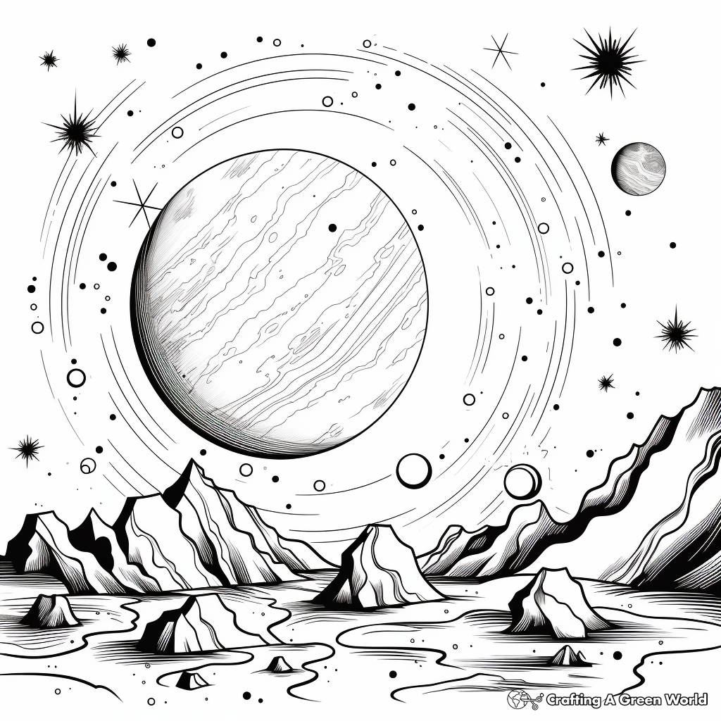 Remarkable Supernova Galaxy Coloring Pages 3