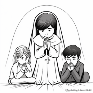 Repentance Ash Wednesday Coloring Sheets 4