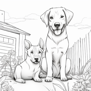 Resilient Rescue Dogs Coloring Pages 3