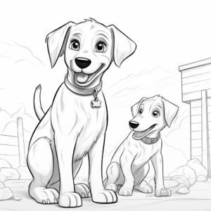 Resilient Rescue Dogs Coloring Pages 4