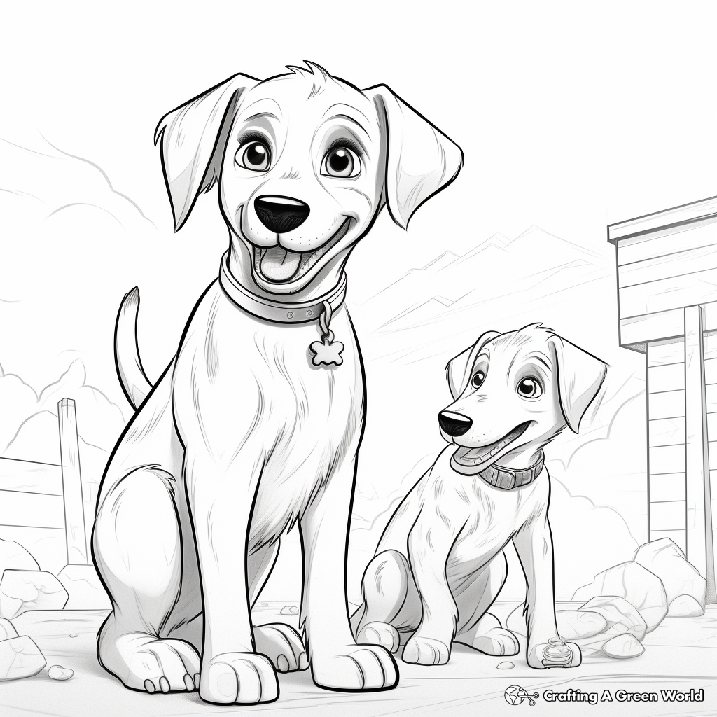 Resilient Rescue Dogs Coloring Pages 4