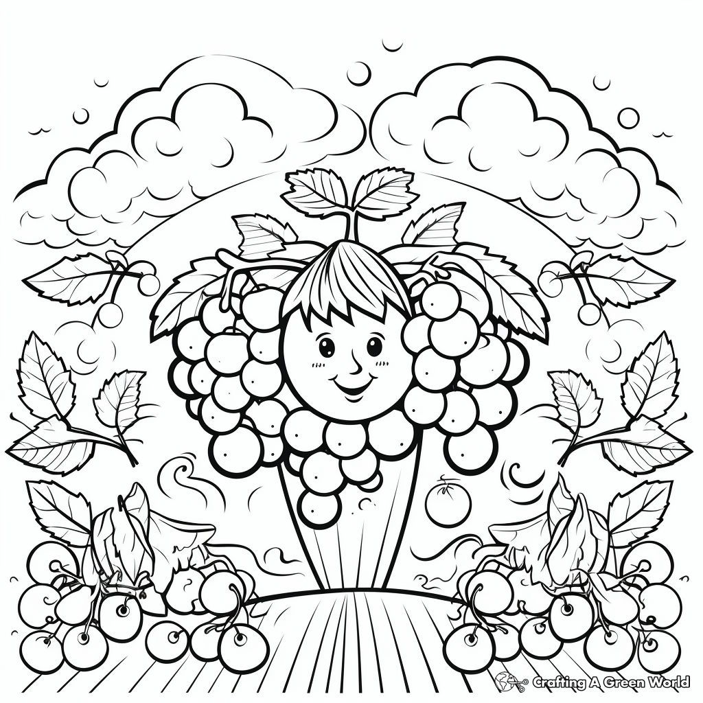 Rhythmic 'Gentleness' Fruit of the Spirit Coloring Pages 3