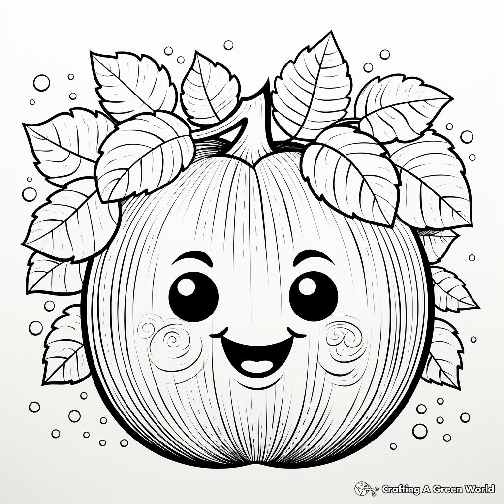 Rhythmic 'Gentleness' Fruit of the Spirit Coloring Pages 4