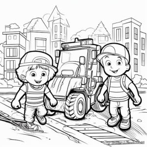 Road Construction Coloring Sheets for Older Kids 2