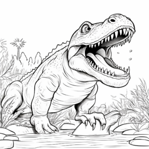 Roaring Megalosaurus Coloring Pages 1