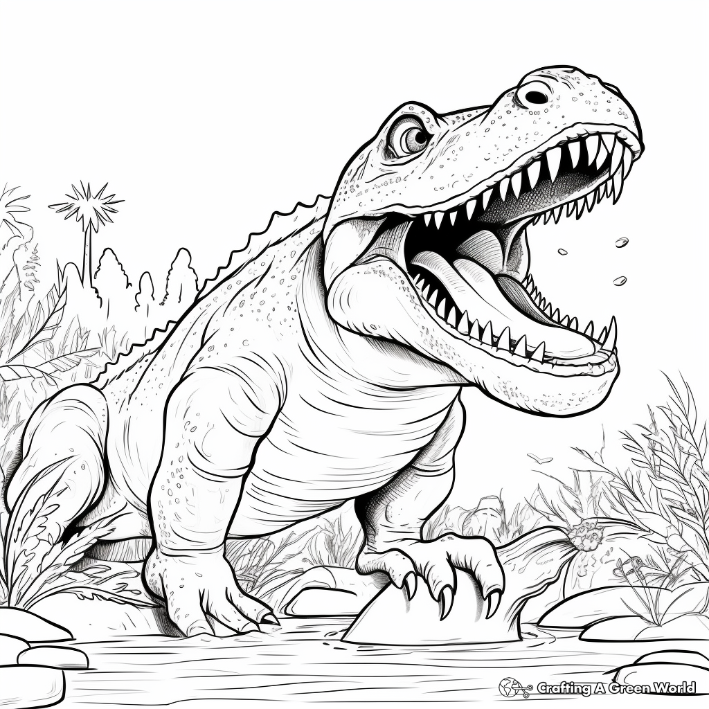 Roaring Megalosaurus Coloring Pages 1
