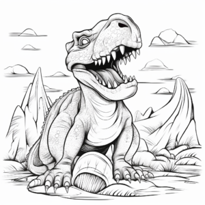 Roaring Megalosaurus Coloring Pages 2