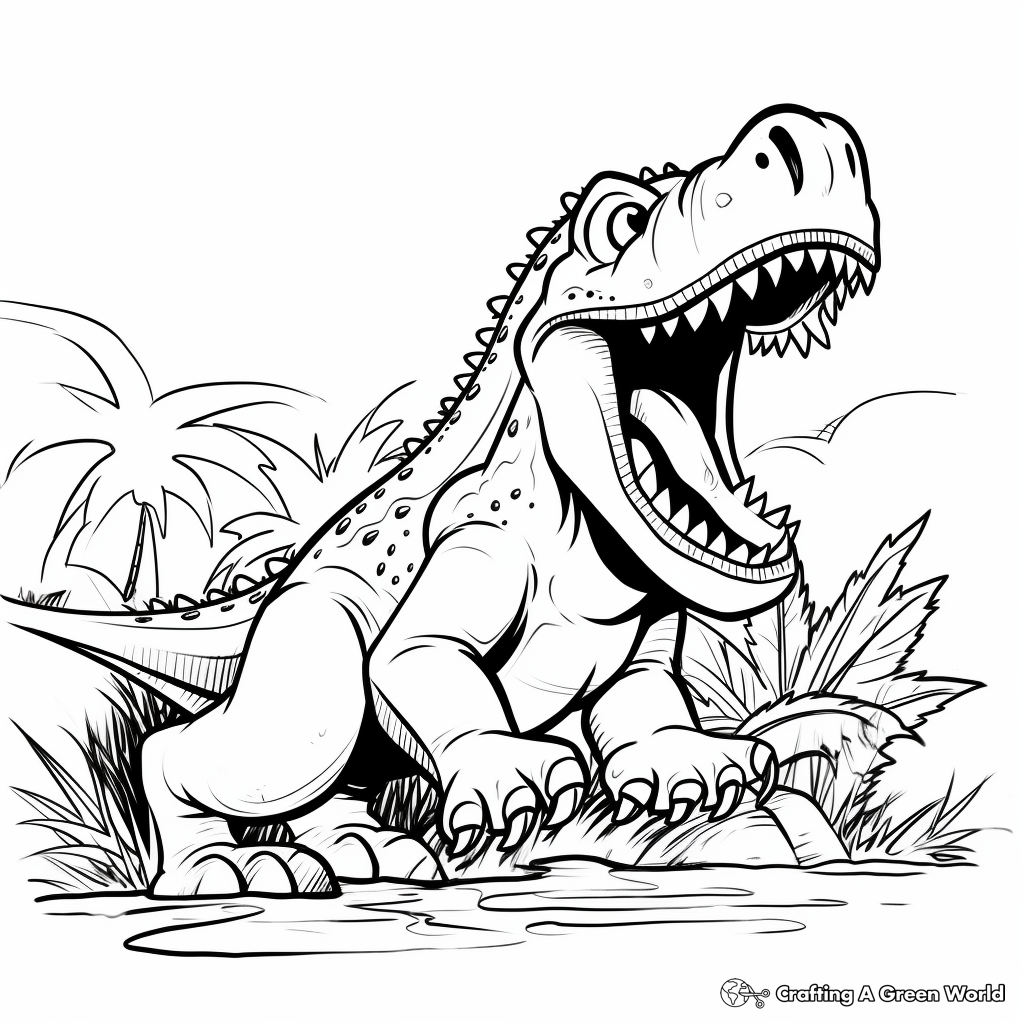 Roaring Megalosaurus Coloring Pages 3