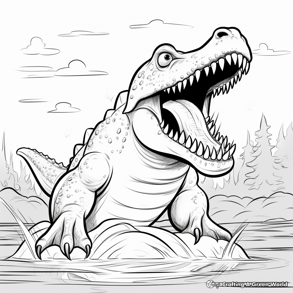 Roaring Megalosaurus Coloring Pages 4