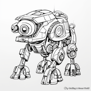 Robotic Animals and Creatures Coloring Pages 3