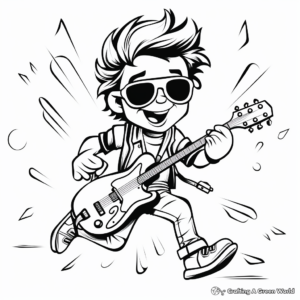 Rock and Roll Coloring Pages for Adults 4