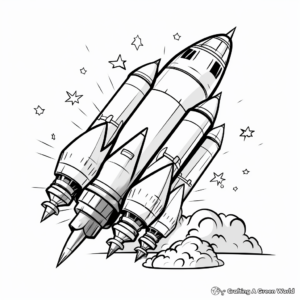 Rocket Fuel: Rocket Engine Coloring Pages 2