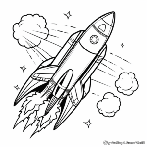 Rocket Fuel: Rocket Engine Coloring Pages 4