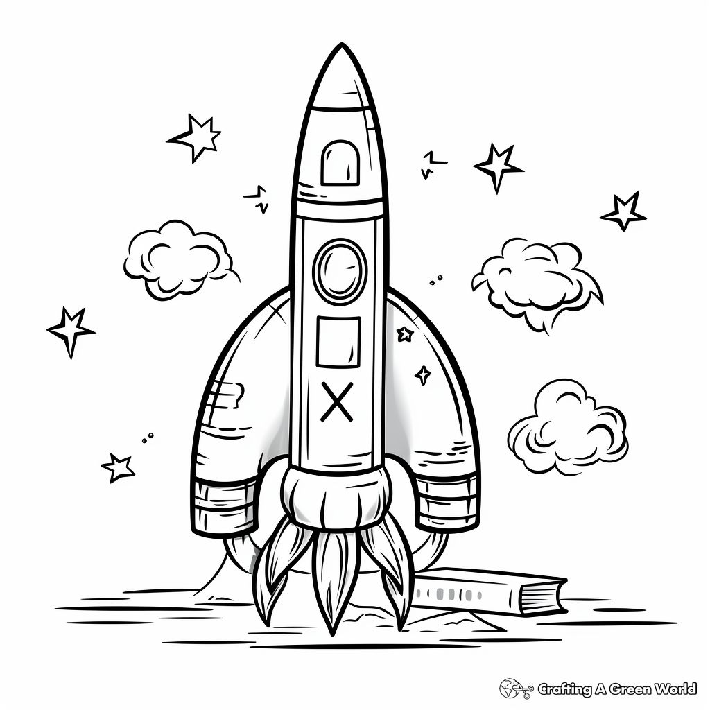Rocket Science Explained: Rocket Diagram Coloring Pages 2