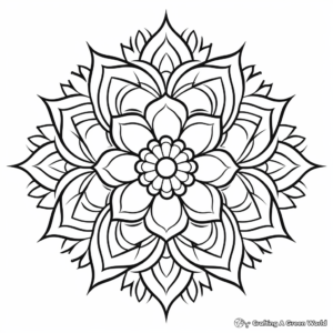Root Chakra Mandala Coloring Pages 4