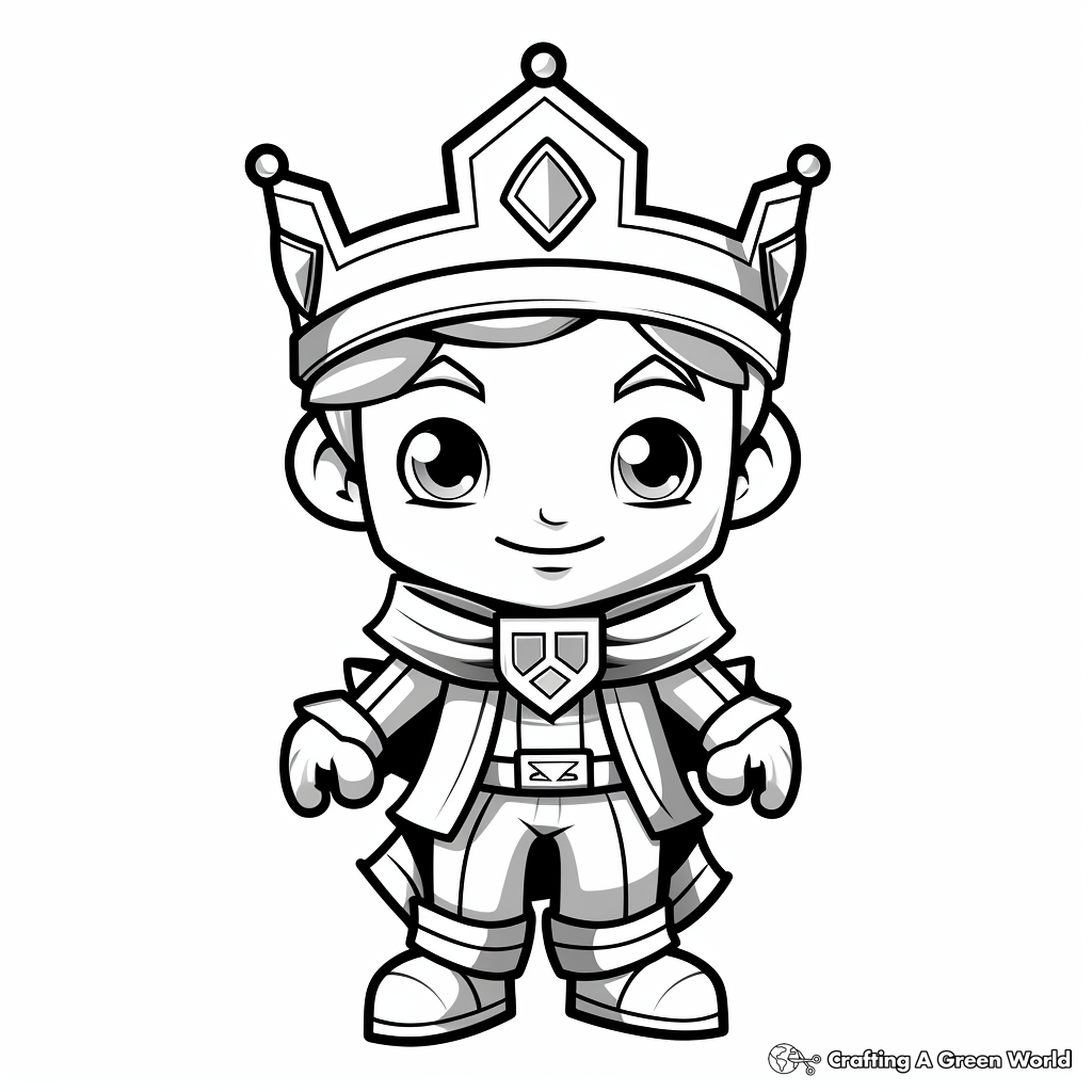 Royal King's Suit Coloring Pages 2