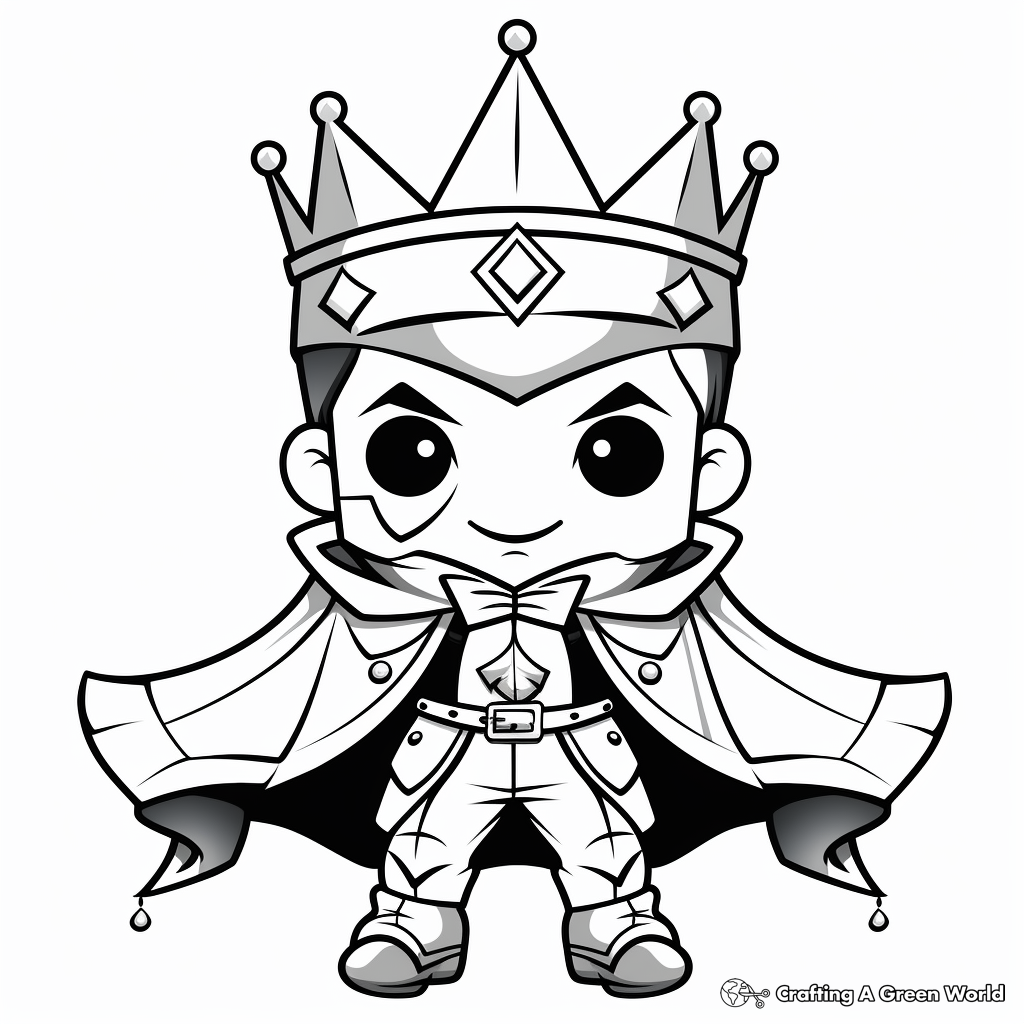 Royal King's Suit Coloring Pages 3