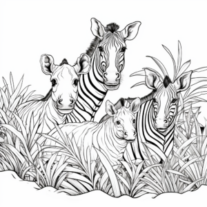 Safari Animals Coloring Pages for Adventure Seekers 1
