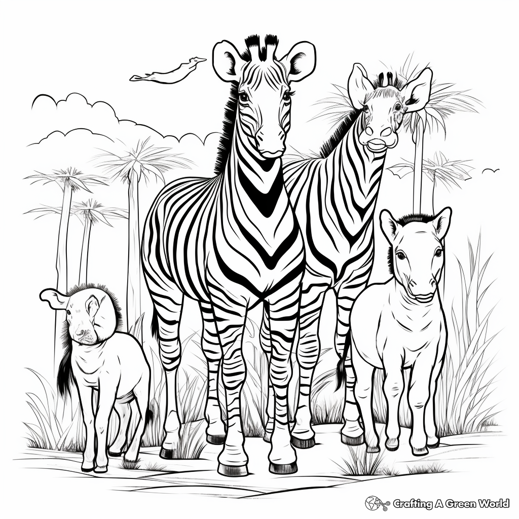 Safari Animals Coloring Pages for Adventure Seekers 3