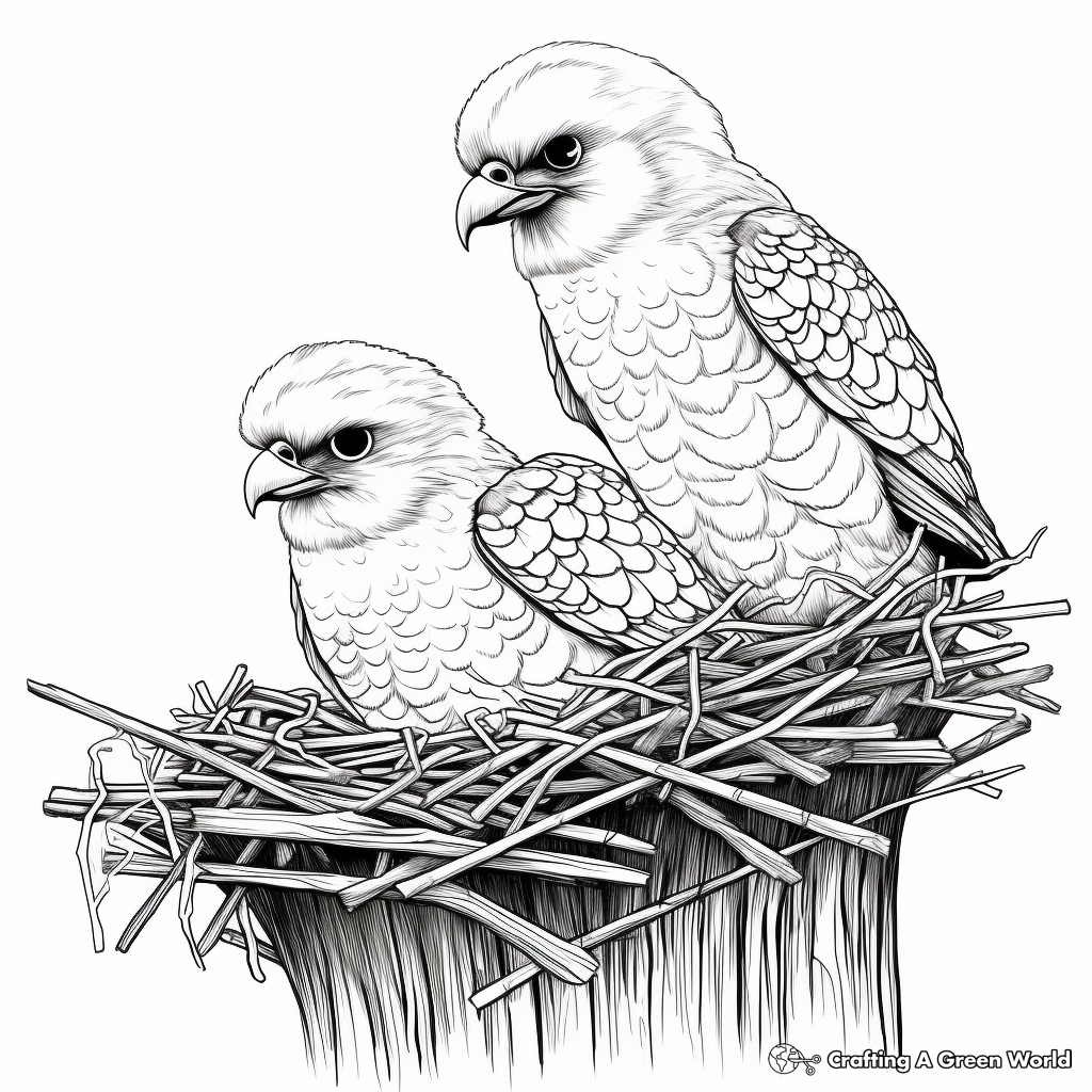 Say Hello to Baby Ospreys Coloring Pages 3
