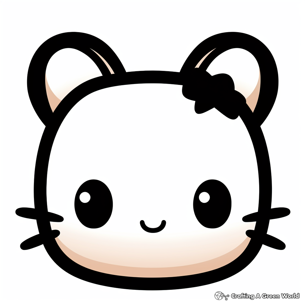 Say 'Hello' to Hello Kitty Face Coloring Pages 3