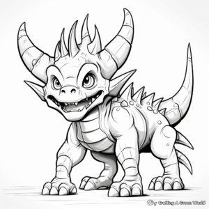 Scary Styracosaurus Coloring Pages 3