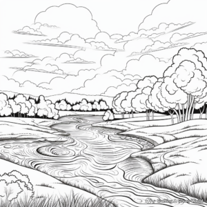 Scenic Landscapes from Around the World Coloring Pages 2