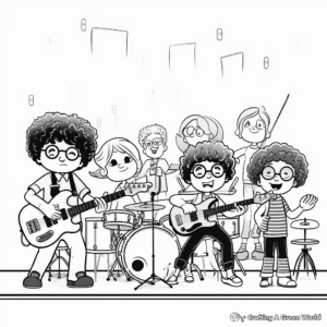 School Band Music Coloring Pages 3