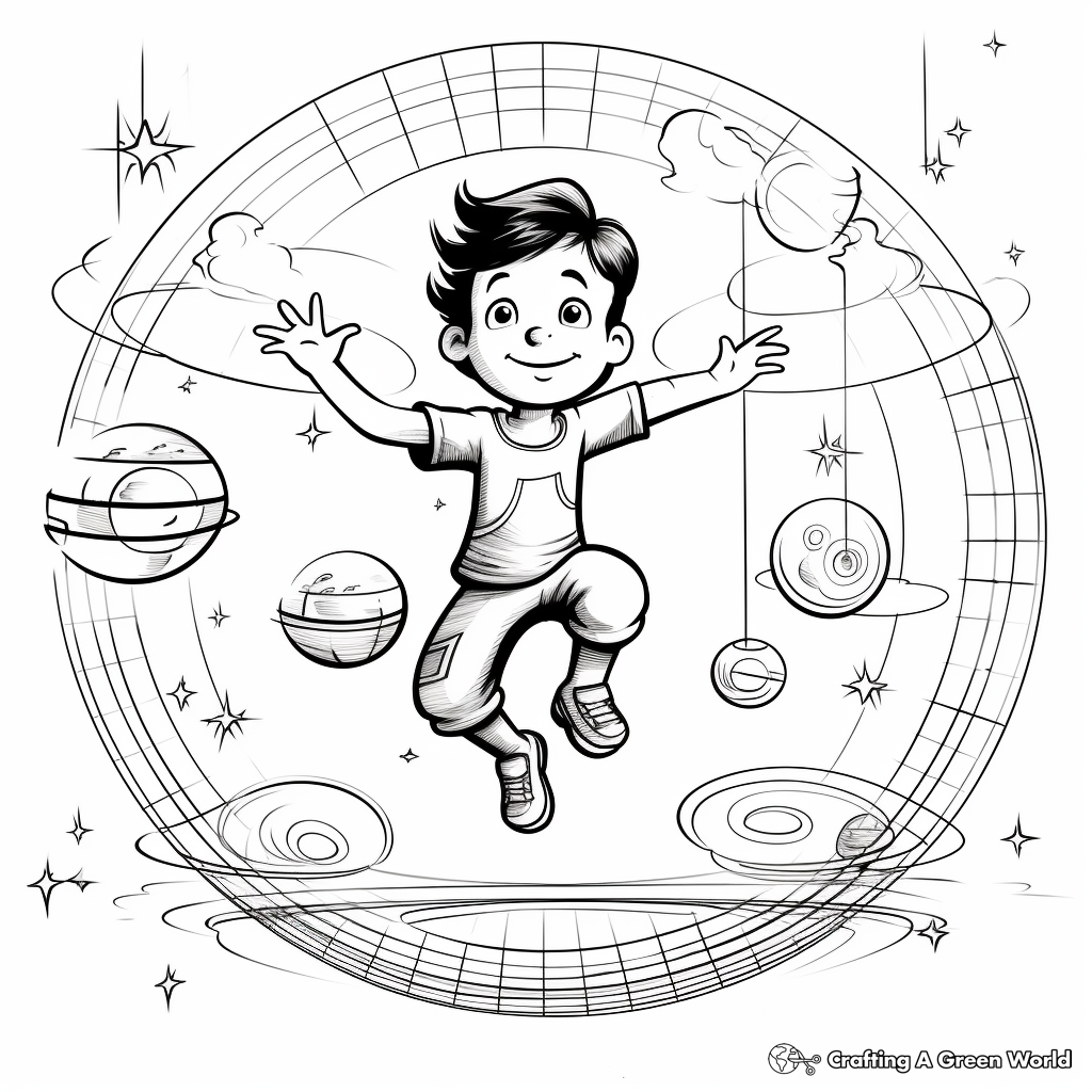 Science-Based Gravitational Pull Coloring Pages 2
