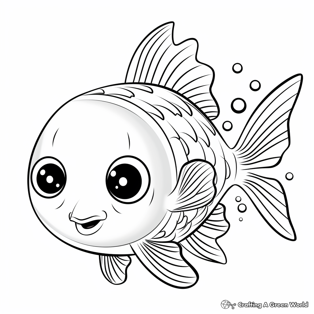 Scientifically Accurate Sunfish Coloring Pages 1