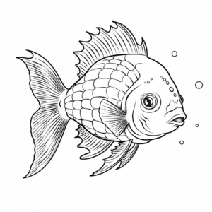 Scientifically Accurate Sunfish Coloring Pages 2