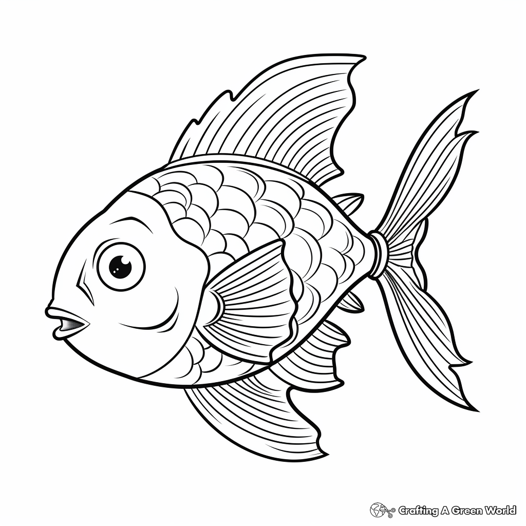 Scientifically Accurate Sunfish Coloring Pages 4