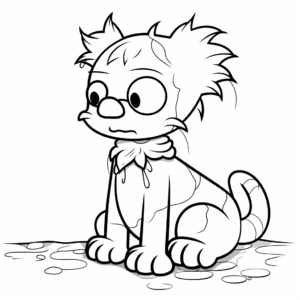 Scratchy from The Simpsons Coloring Pages 4