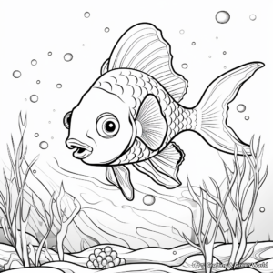 Sea Creatures: Underwater Beach Coloring Pages 2