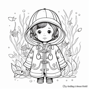 Sea Life-inspired Raincoat Coloring Pages 3