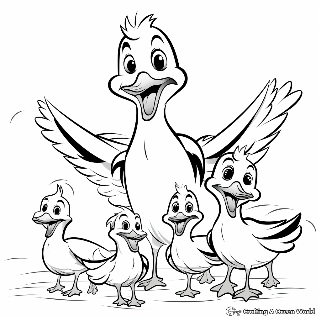 Seagulls and Pelicans Coloring Pages 3
