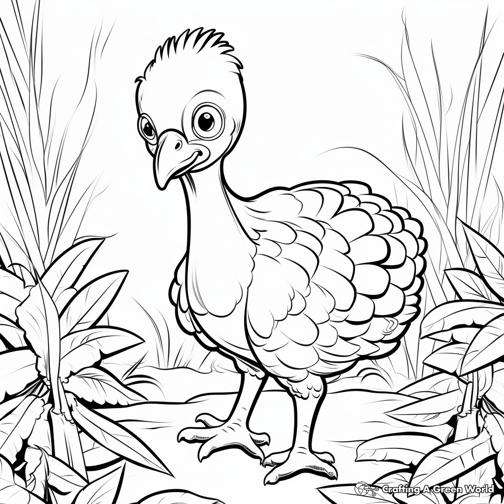 Seasonal Spring Baby Turkey Coloring Pages 4