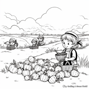 Seasonal: Autumn Blackberry Harvest Coloring Pages 4