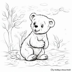 Seasons of the Black Bear: Winter Payoff Coloring Pages 2