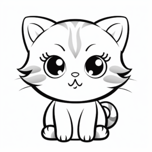 Serious Scottish Fold Coloring Pages 2