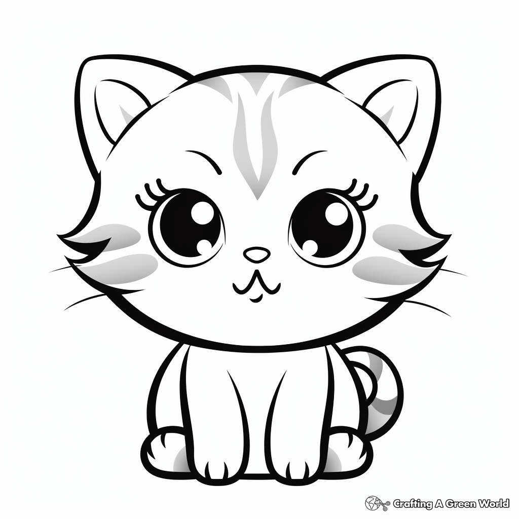 Serious Scottish Fold Coloring Pages 2