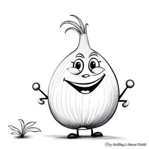 Shallot and Red Onion Coloring Pages 4