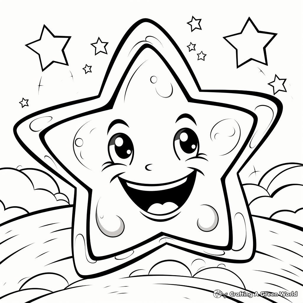 Shining Stars Coloring Pages 1