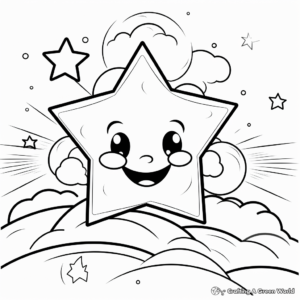 Shining Stars Coloring Pages 3
